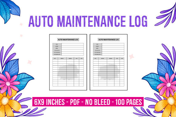 Auto Maintenance Log: Leveraging Ready-to-Use PDF Interiors for KDP and POD Success