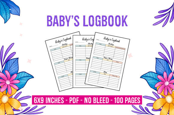 Baby's Logbook KDP Interior: Ready-to-Use PDF Files