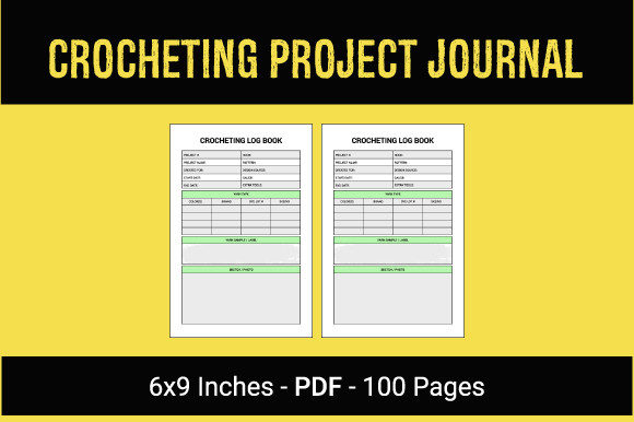 Crocheting Project Journal for KDP Publishing