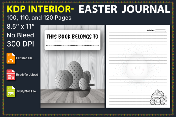 Easter KDP Lined Journal: A Strategic Tool for Your Publishing Ventures