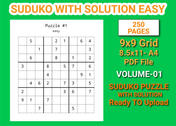 Enjoy Easy Sudoku Puzzles with Solutions Vol-1