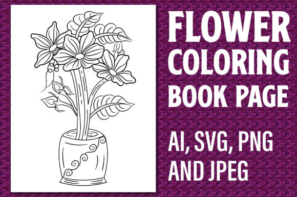 Flower Coloring Page 33: A Versatile and Creative Tool for All Ages