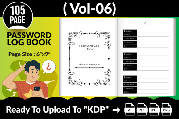 Password Log Book - KDP Interior V06