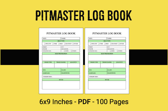 Pitmaster Log Book Interior: Ready-to-Use KDP PDF