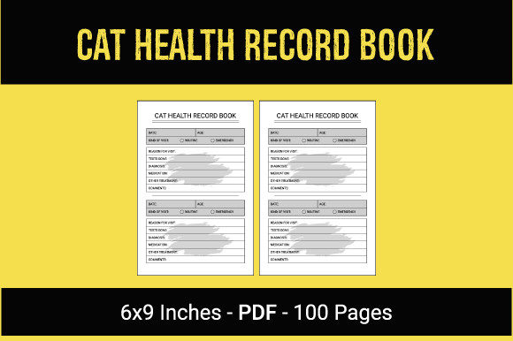 Track Your Cat's Health with a Stylish Record Book