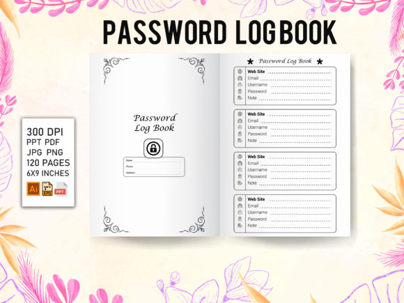 Unlock Creativity with Password Logbook - KDP Interior